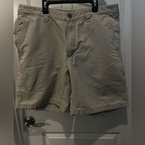 Columbia Men”s Twill Flat Front Stone Cargo Shorts Size 36